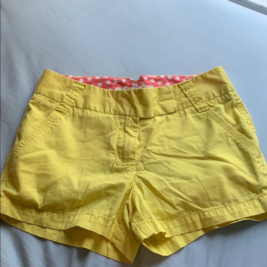 J. Crew Yellow Shorts